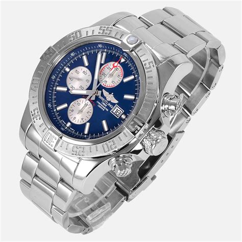 breitling super avenger ii blue dial|breitling super avenger for sale.